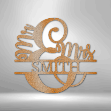 Couples Monogram - Steel Sign